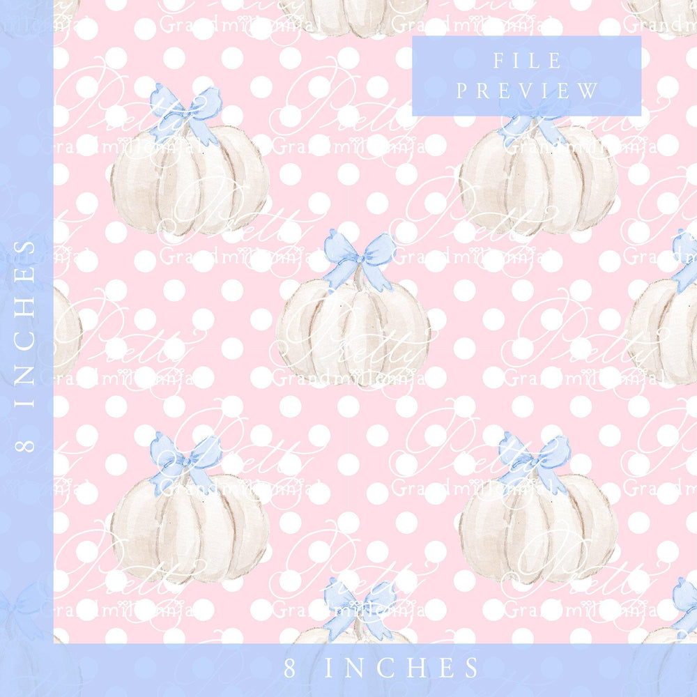 Grandmillennial pumpkin pattern, fall print, polka dot pumpkin pattern, commercial use patterns, fall print, fall pattern, autumn pattern - PrettyGrandmillennai