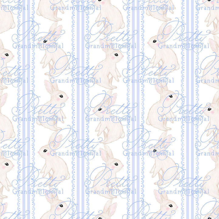 Watercolor easter bunny pattern, easter pattern, bunny seamless pattern, bow pattern, grandmillennial pattern, seamless pattern shop - PrettyGrandmillennai