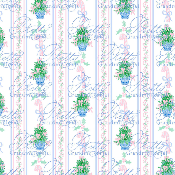 Christmas seamless pattern, preppy pattern, Grandmillennial Christmas pattern, seamless print, print for children&