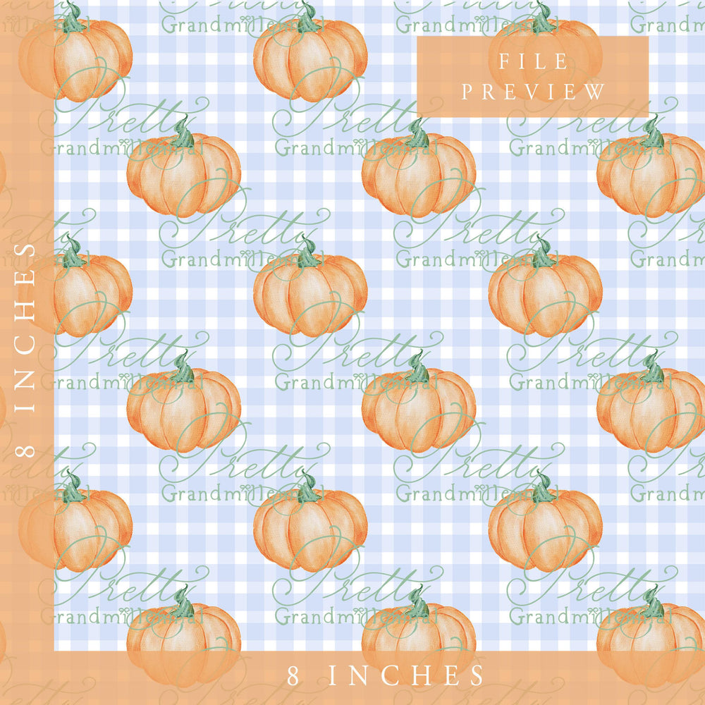 Pumpkin pattern, pumpkin fall print, seamless pattern, grandmillennial patterns, fall patterns, seamless fall pattern, trellis pattern - PrettyGrandmillennai