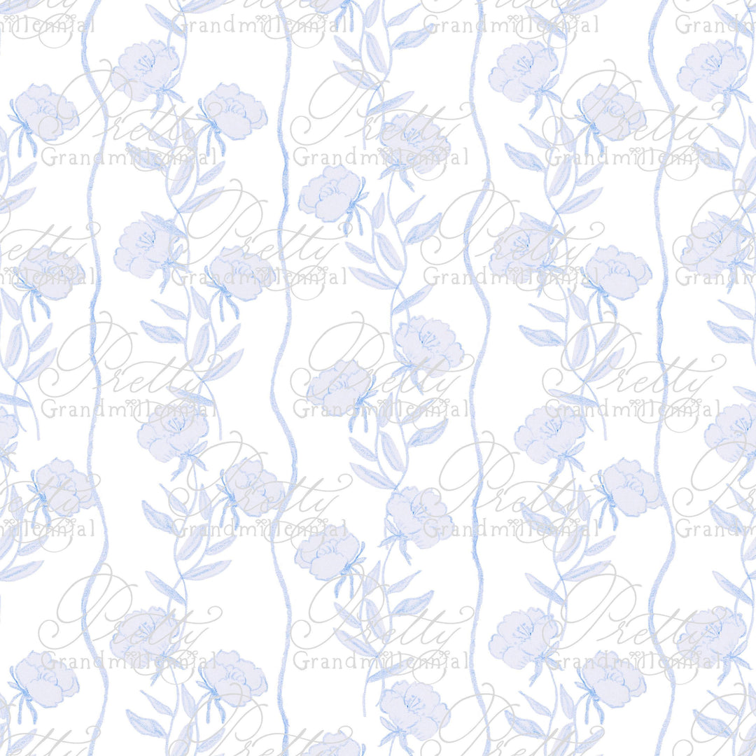 Romantic flowers pattern, colored pencil flowers patterns, floral clipart, commercial use, seamless pattern,grandmillennial - PrettyGrandmillennai
