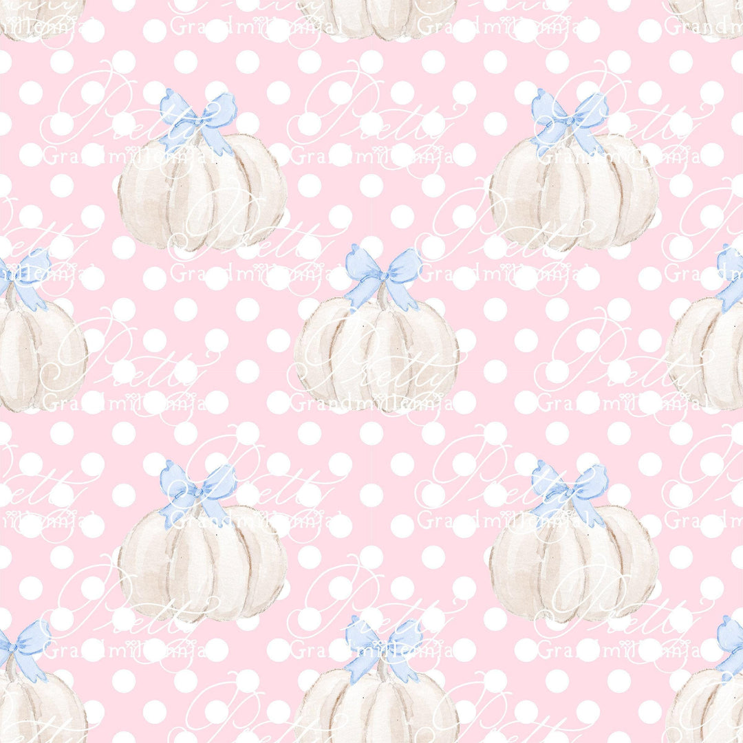 Grandmillennial pumpkin pattern, fall print, polka dot pumpkin pattern, commercial use patterns, fall print, fall pattern, autumn pattern - PrettyGrandmillennai