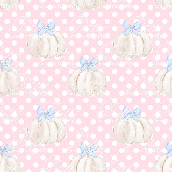 Grandmillennial pumpkin pattern, fall print, polka dot pumpkin pattern, commercial use patterns, fall print, fall pattern, autumn pattern - PrettyGrandmillennai
