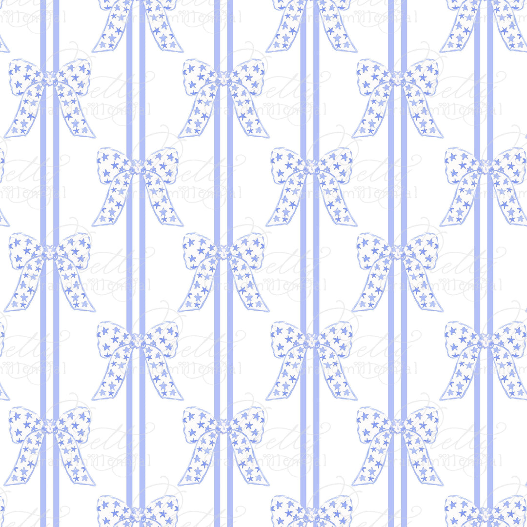 Patriotic pattern, 4th of july pattern, independence day pattern, USA flag patter, watercolor patriotic patter, stars, grandmillennial - PrettyGrandmillennai
