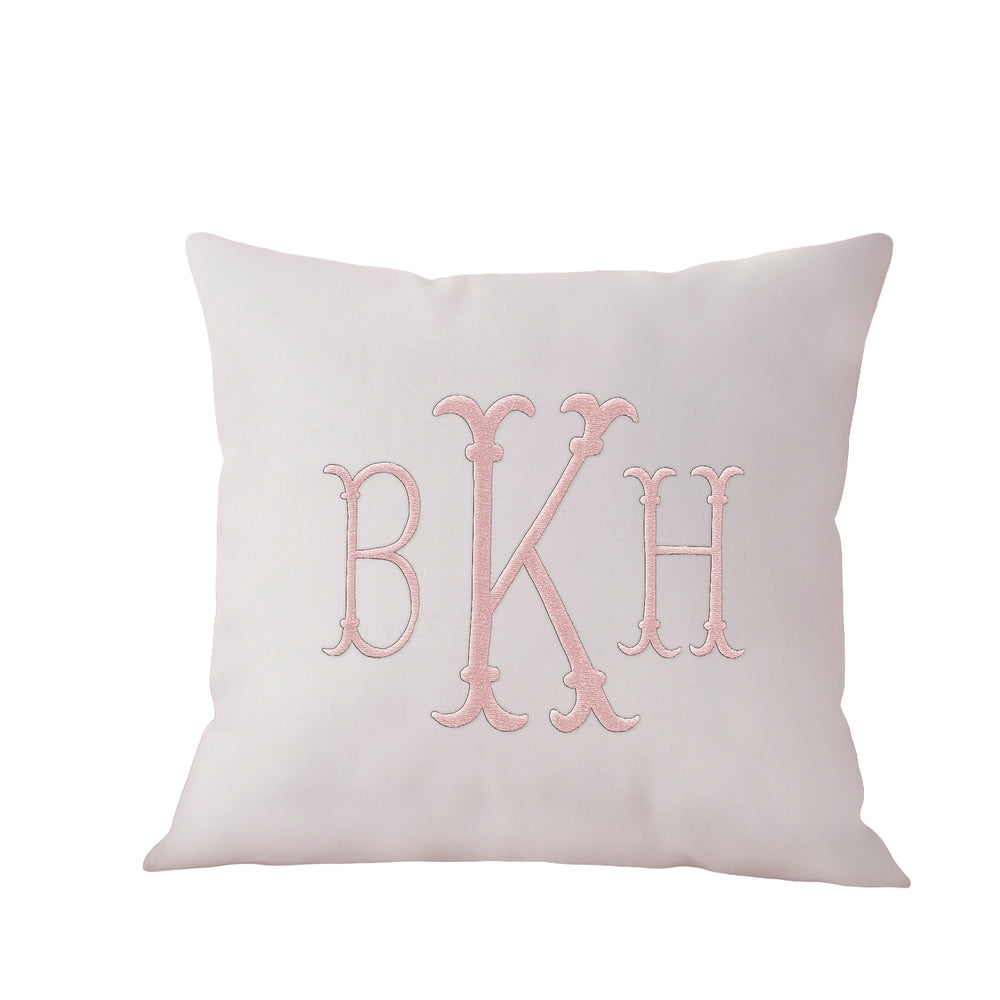 🎀 Personalized Embroidered Monogram Pillow | Grandmillennial Nursery Accent Pillow