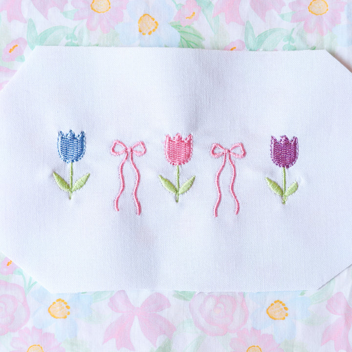 Spring Bows With Tulips
