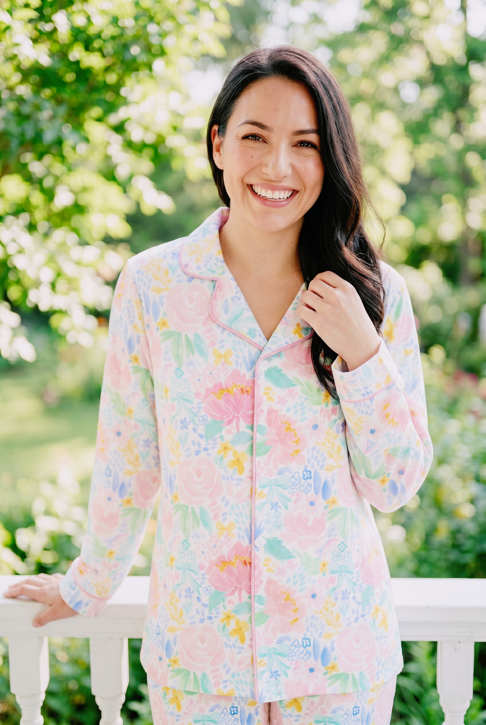Sugarplum Flowers Satin Pajama Set | Grandmillennial Floral Lounge Pajamas