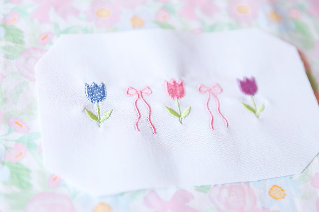 Spring Bows With Tulips