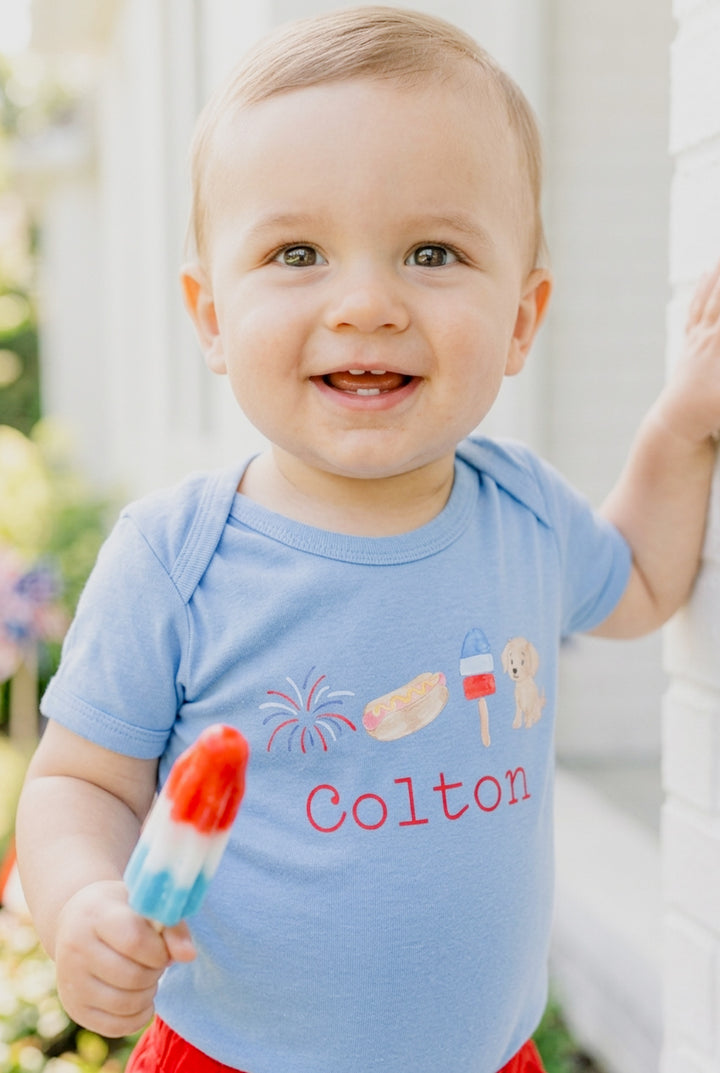 Personalized Patriotic Onesie